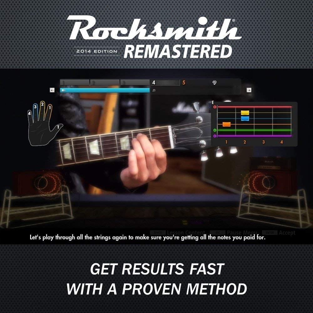 Rocksmith 2014 Edition Remastered - Xbox One Standard Edition (Renewed) | Learn Guitar with Real-Time Feedback | Perfect for Beginners & Intermediate Players at Home