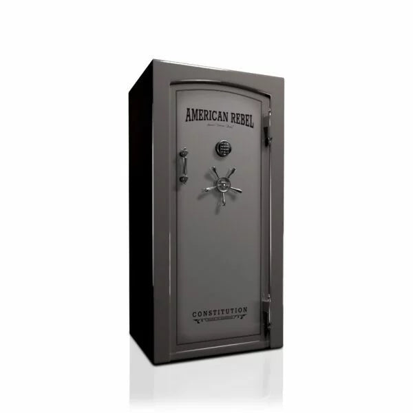 American Rebel CS25 Constitution 25 Gun Safe - Fireproof & Secure Handgun Storage for Home & Office Protection | Pistol Safe for Bedroom, Closet & Vehicle Use