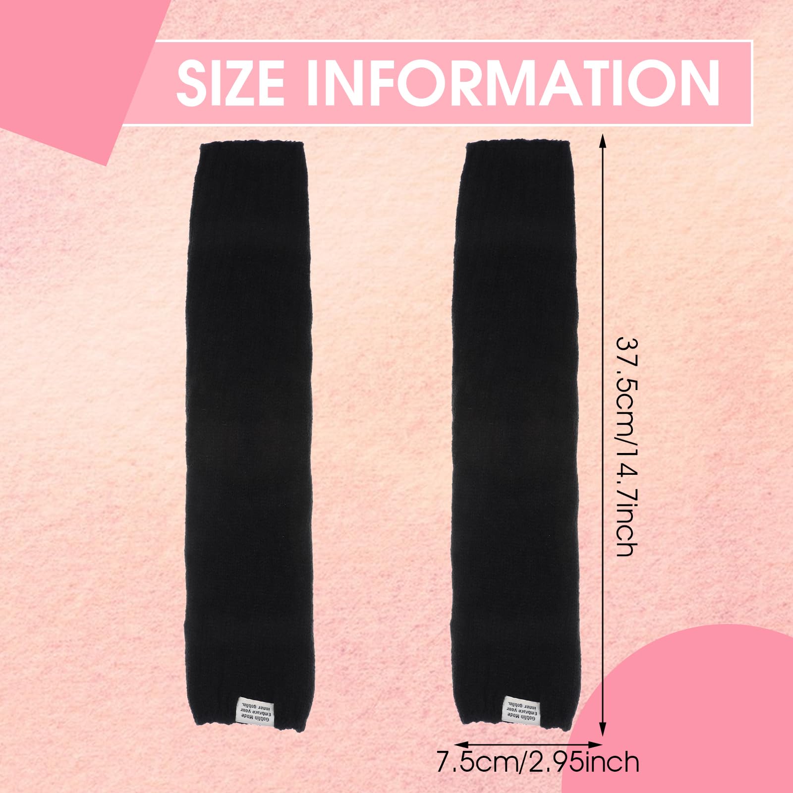 Y2K Cool Girls Fingerless Arm Warmers - Long Sleeve Knitted Harajuku Style Arm Covers for Women | Perfect for Winter Fashion, Cosplay, and Streetwear Outfits