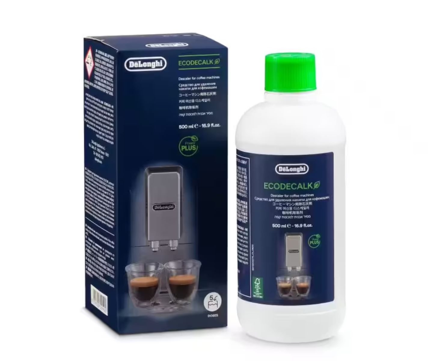 De'Longhi 500ml Descaling Solution for Coffee Makers & Espresso Machines - Removes Limescale & Calcium Buildup for Better Tasting Coffee & Prolongs Appliance Life