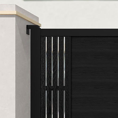 Classic Black Aspen Straight Top Driveway Gate - Durable Metal Fence Gate for Home Security & Privacy - Perfect for Residential Driveways, Backyards, and Property Entrances