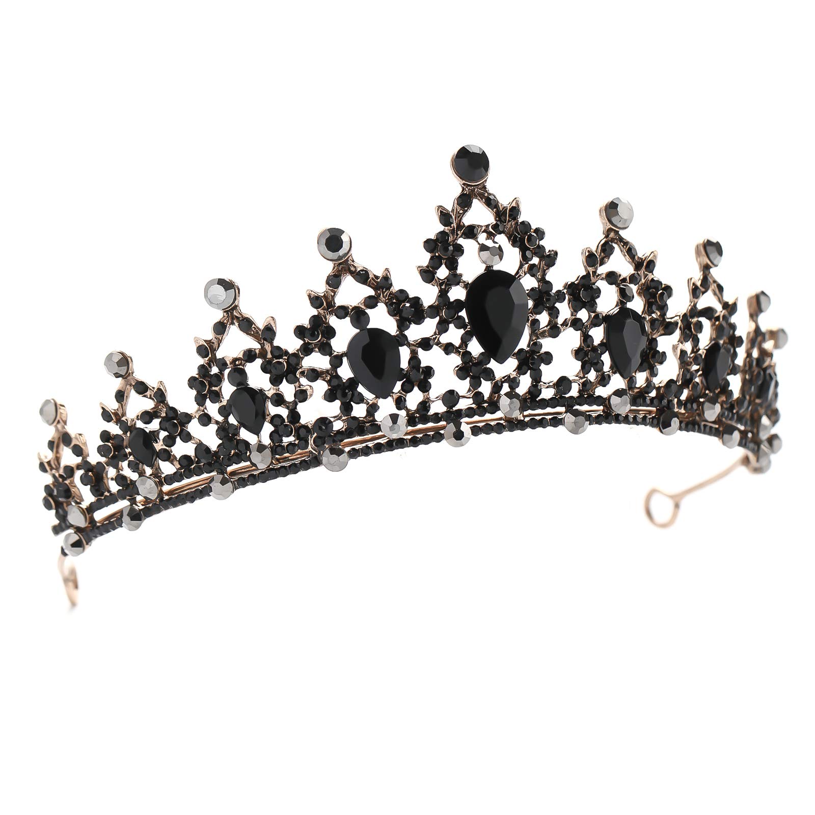 FORSEVEN Rhinestone Headband - Elegant Crystal Tiara for Women, Bridal Wedding Hair Accessories, Birthday Party Headpiece (Perfect for Bridal Showers, Prom, Pageants & Special Occasions)