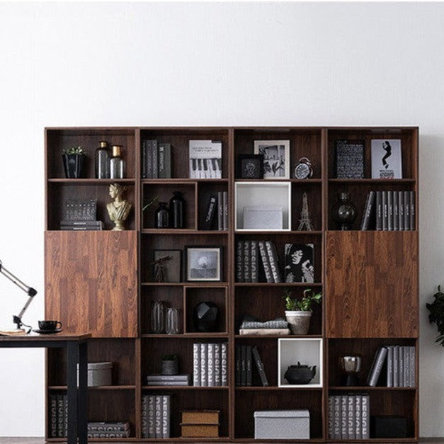 Christina NEW YORK HILTON Scandinavian Style Solid Hardwood Bookcase Display Shelf - Perfect for Living Room, Bedroom, Office & Library Storage