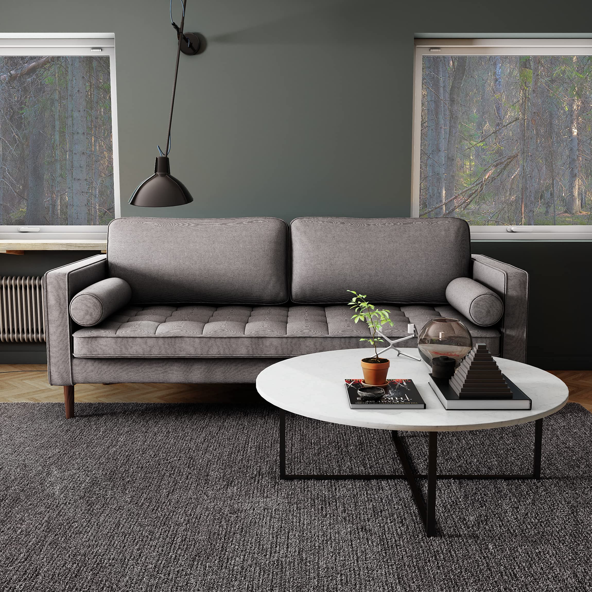Nouhaus 7ft Luxury Convertible Sleeper Sofa Bed with No Roll Together Latex - Pull Out Couch Bed for Small Spaces, Apartments, RV & Guest Rooms - Perfect for Living Rooms, Studios & Overnight Guests