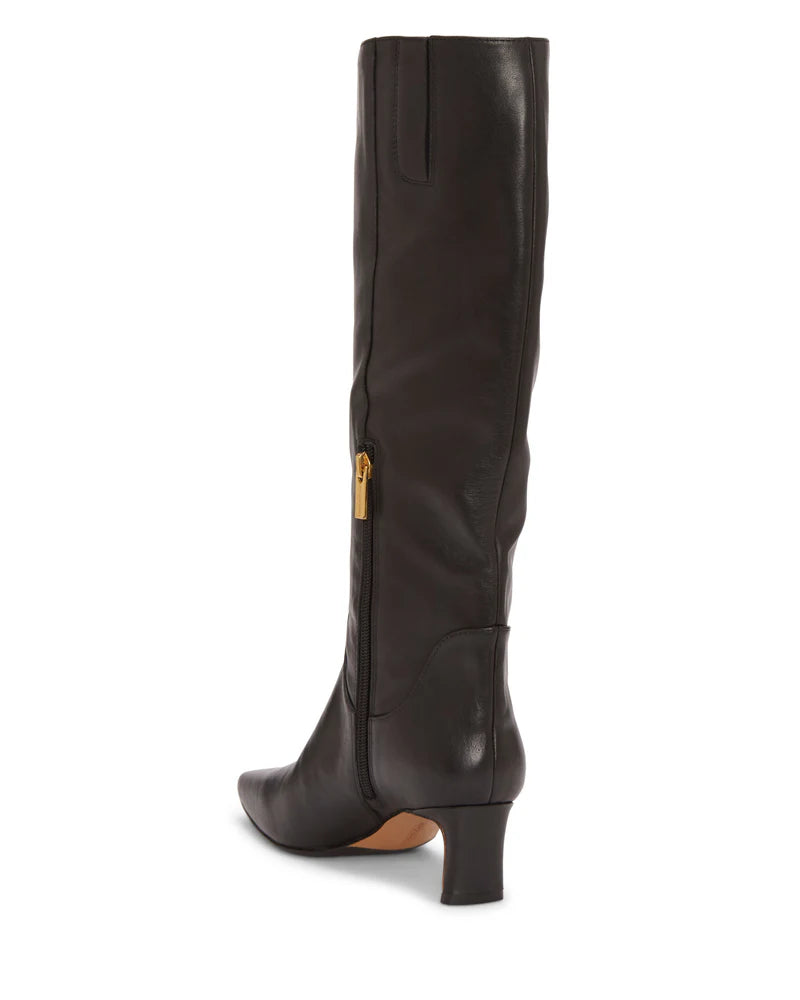 Avriah Women's Knee High Boots - Black Leather Tall Boots for Winter, Fashion & Comfort | Perfect for Office, Party & Outdoor Wear