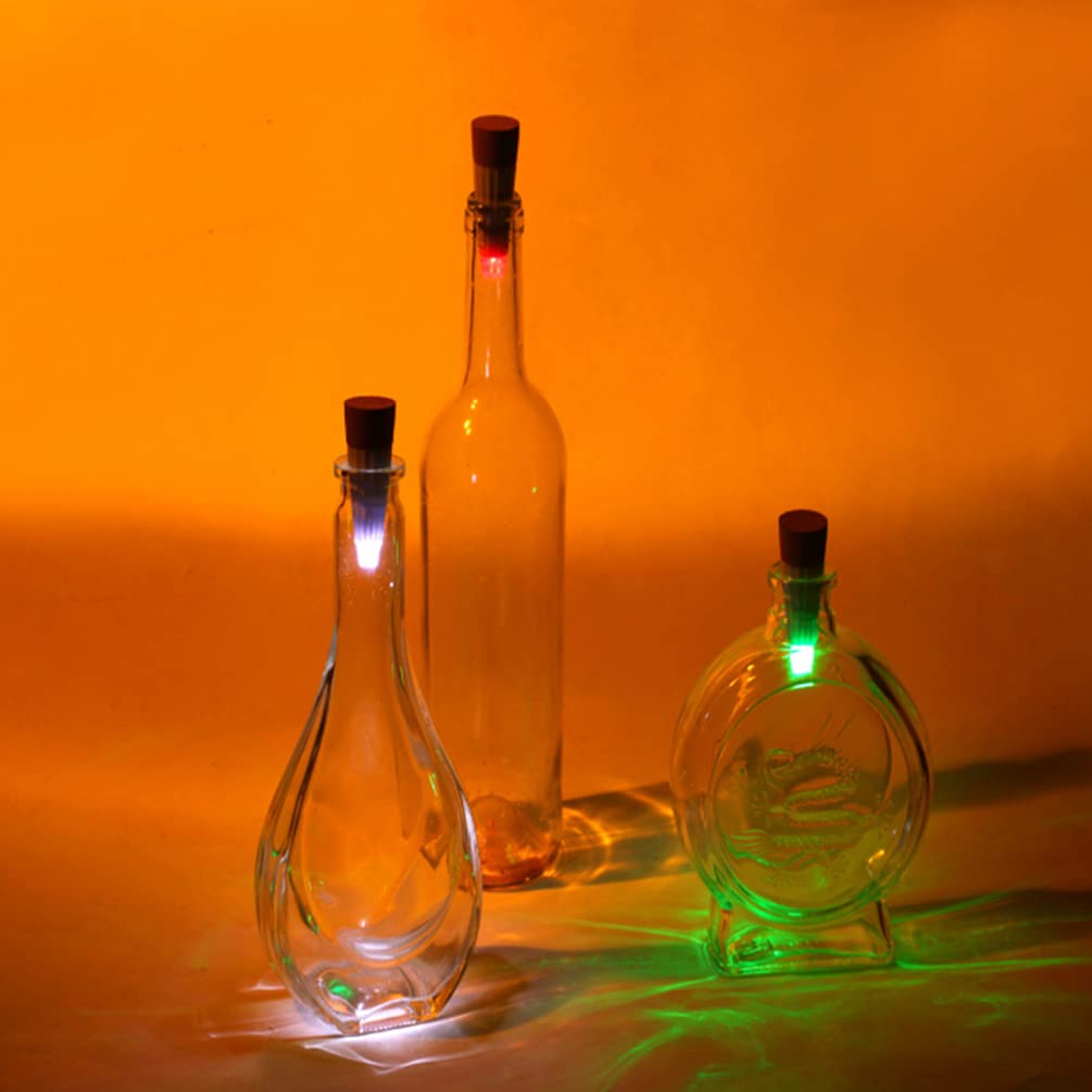 Rechargeable LED Cork Bottle Lights - USB Powered for Christmas & Halloween Decor