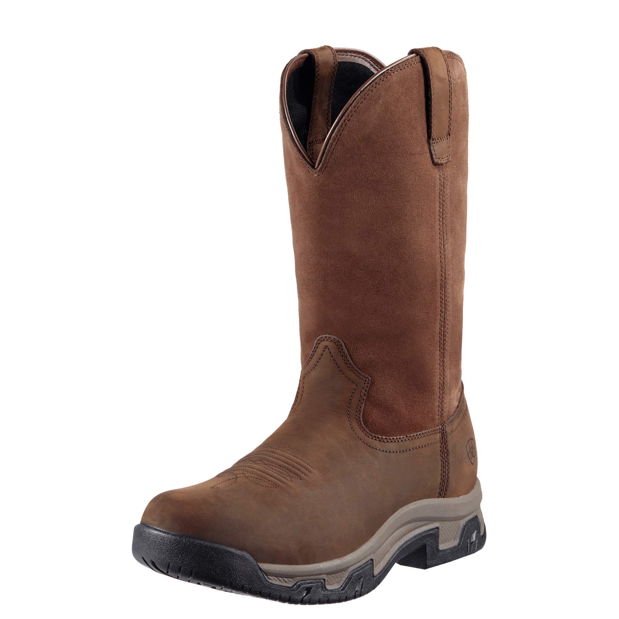 Ariat Men's Terrain Pull-On Waterproof Work Boots - Durable & Comfortable for Outdoor, Hiking, and Ranch Activities