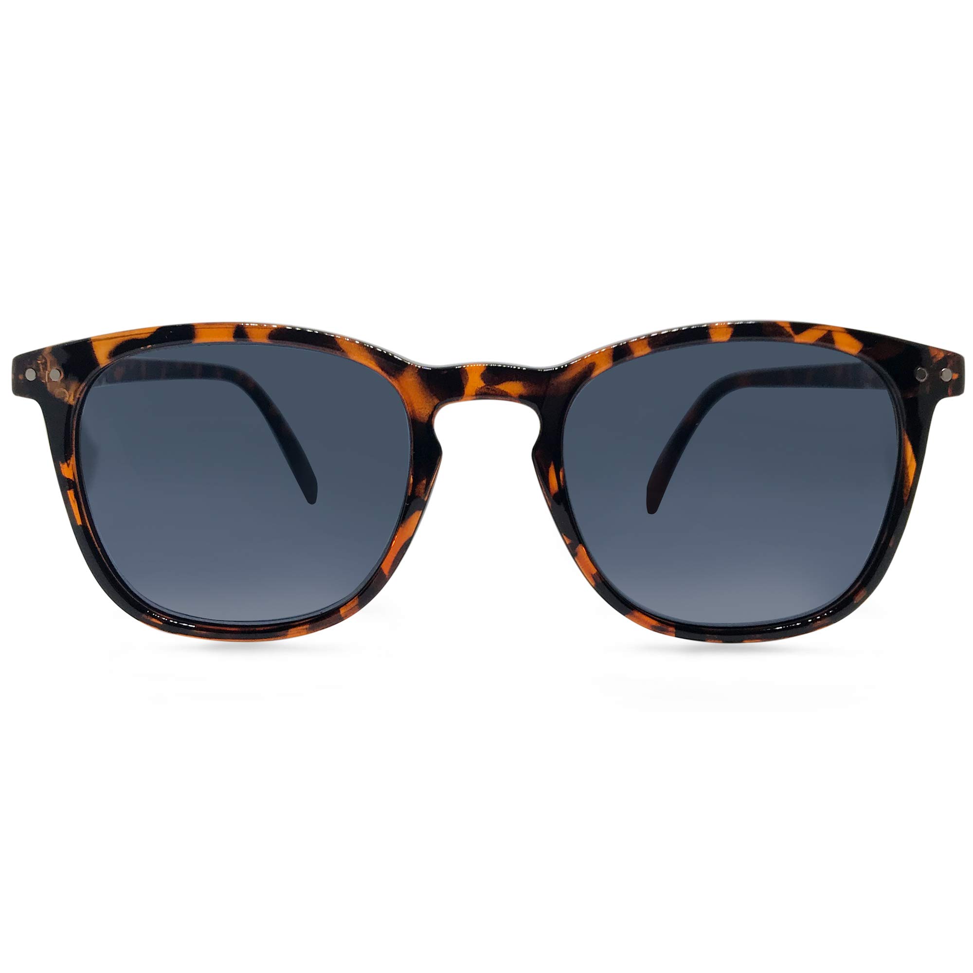 Phoenix Square Full Frame Reading Glasses - UV Protection, Anti-Blue Light, Lightweight & Comfortable for Men & Women - Perfect for Reading, Computer Use & Outdoor Activities