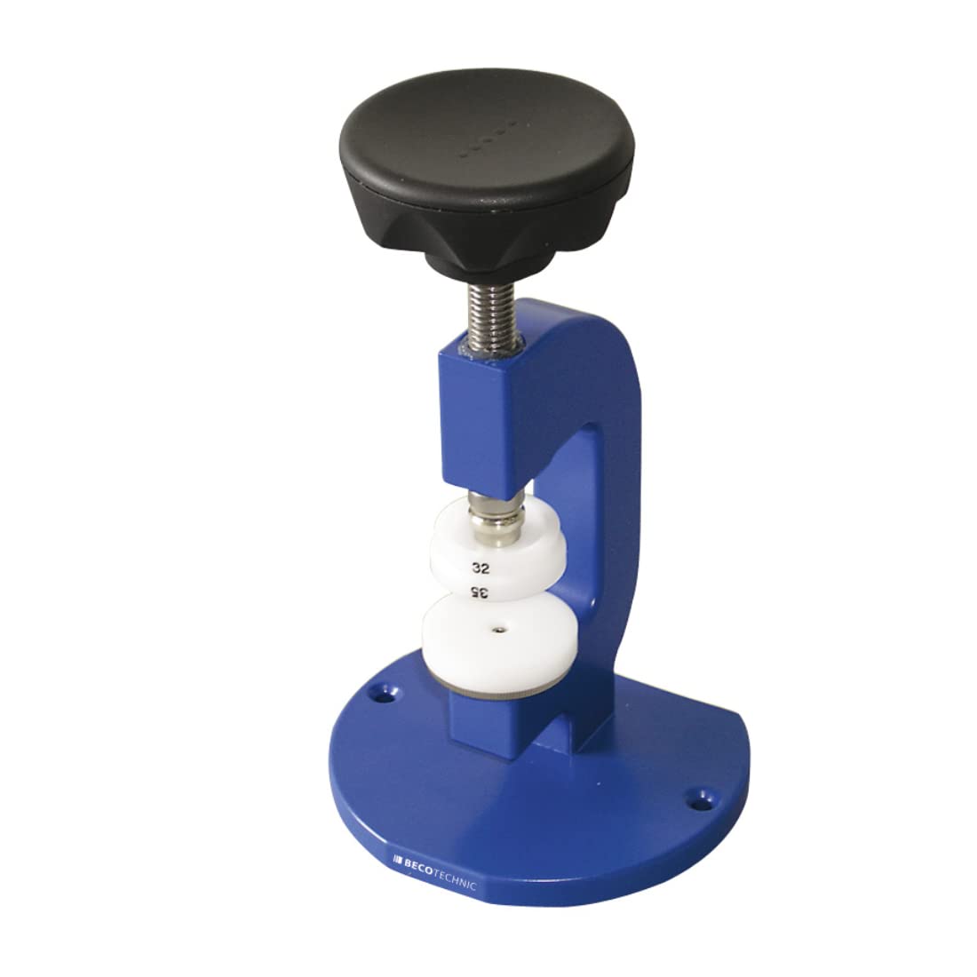 BUZZUFY Beco Profi Press Spindle Watch Repair Tool with Snap-in System & 8 Pressure Pieces - Professional Watchmaker Kit for Watch Band Replacement and Maintenance