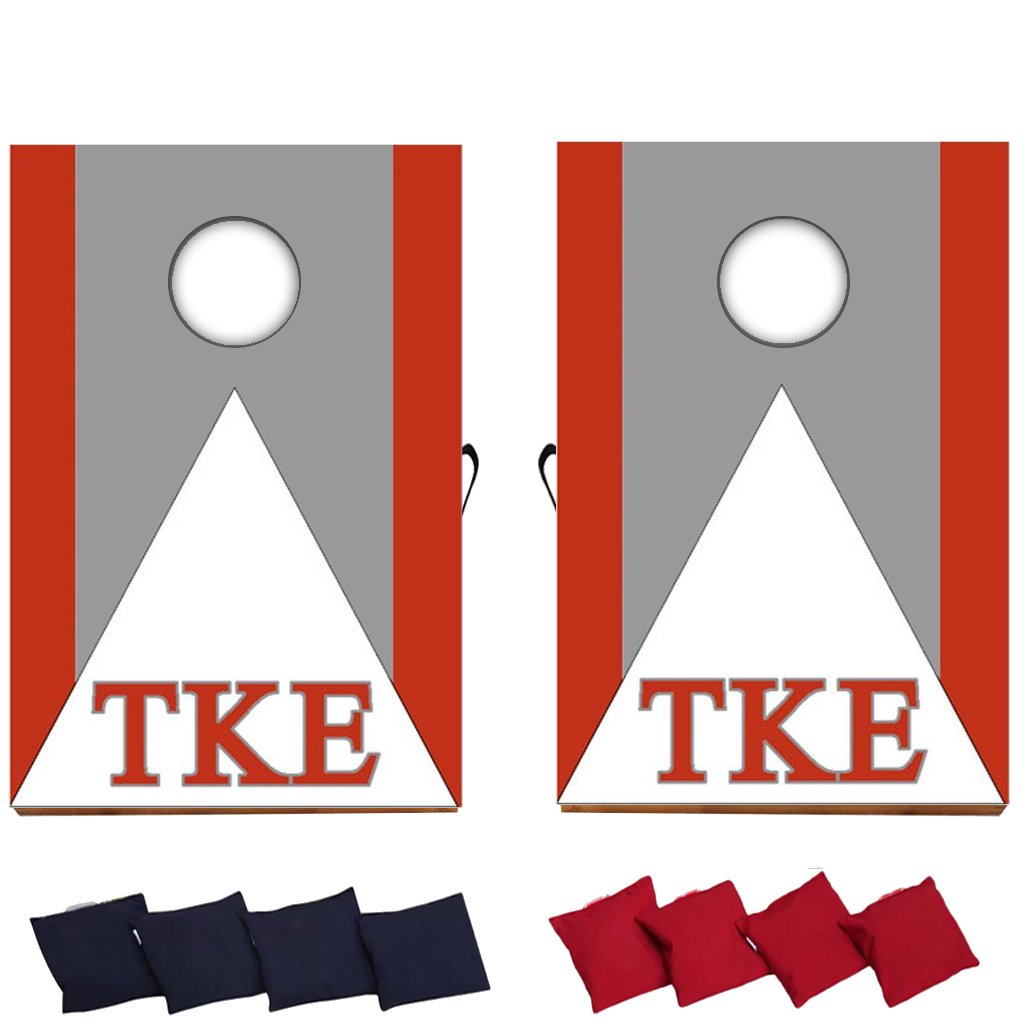 VictoryStore Tau Kappa Epsilon Fraternity Cornhole Game Set - Bean Bag Toss Outdoor Party Game for Backyard, Tailgating & College Events - Perfect for Greek Life, Picnics and BBQs
