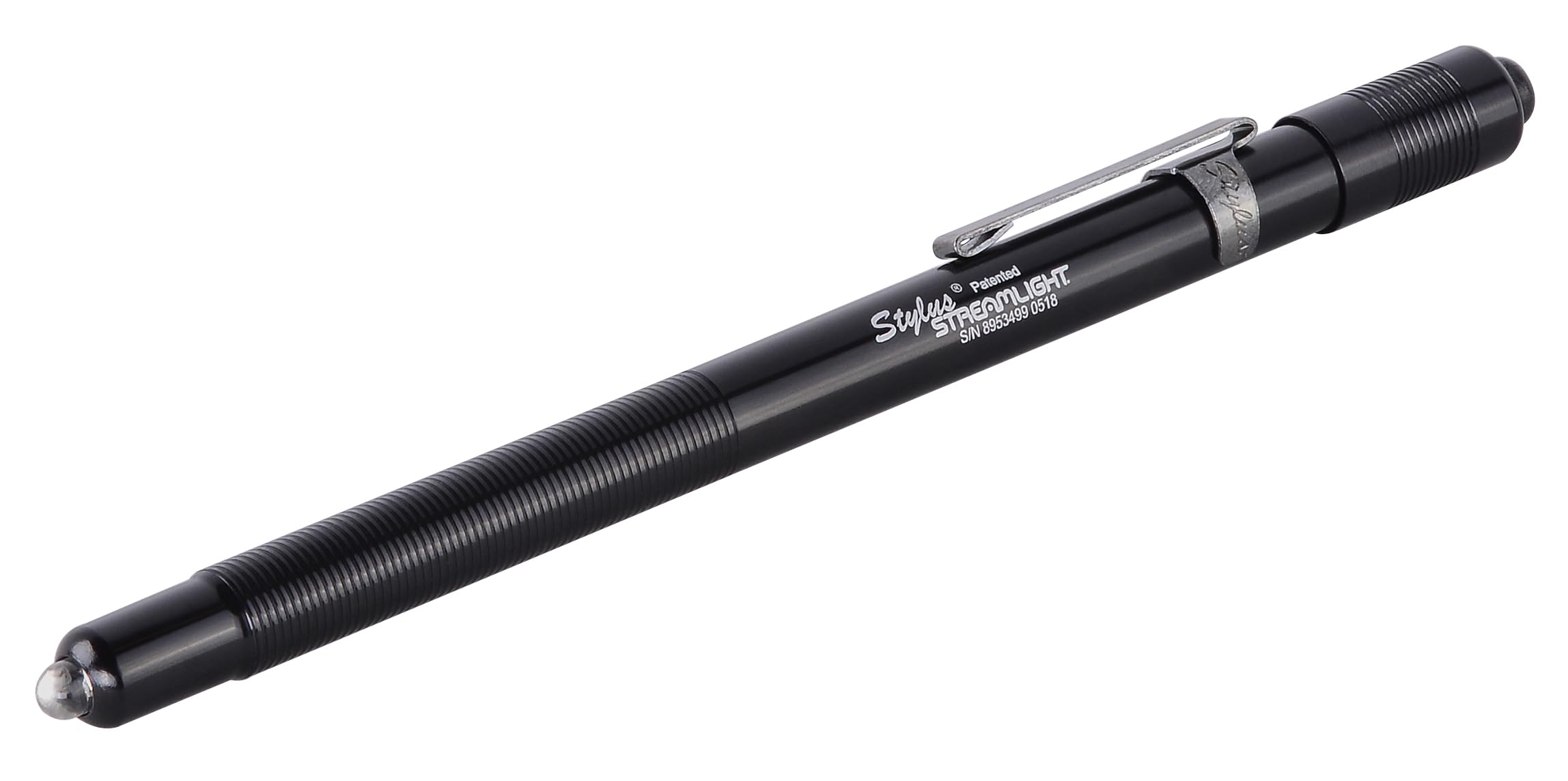Streamlight 65006 Stylus 2-Lumen Red LED Pen Light with 3 AAAA Alkaline Batteries - Compact Black Flashlight for Inspection, Reading & Emergency Use