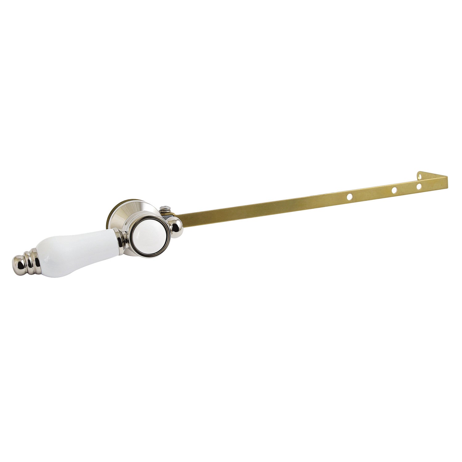 Bel Air KTBPLD6 Universal Front or Side Mount Toilet Tank Lever - Polished Nickel Finish - Compatible with Most Toilet Brands - Perfect for Bathroom Renovation & Plumbing Repair