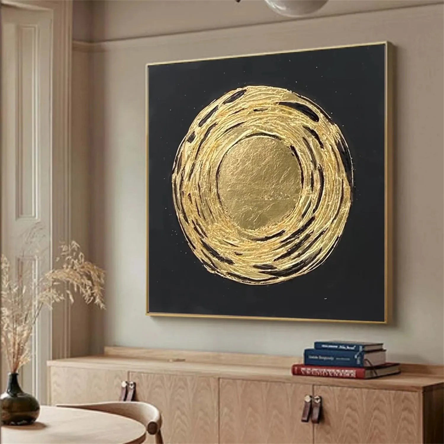 Abstract Painting #AB 252 - Modern Wall Art for Living Room, Bedroom & Office Decor | Large Canvas Artwork for Home & Commercial Spaces