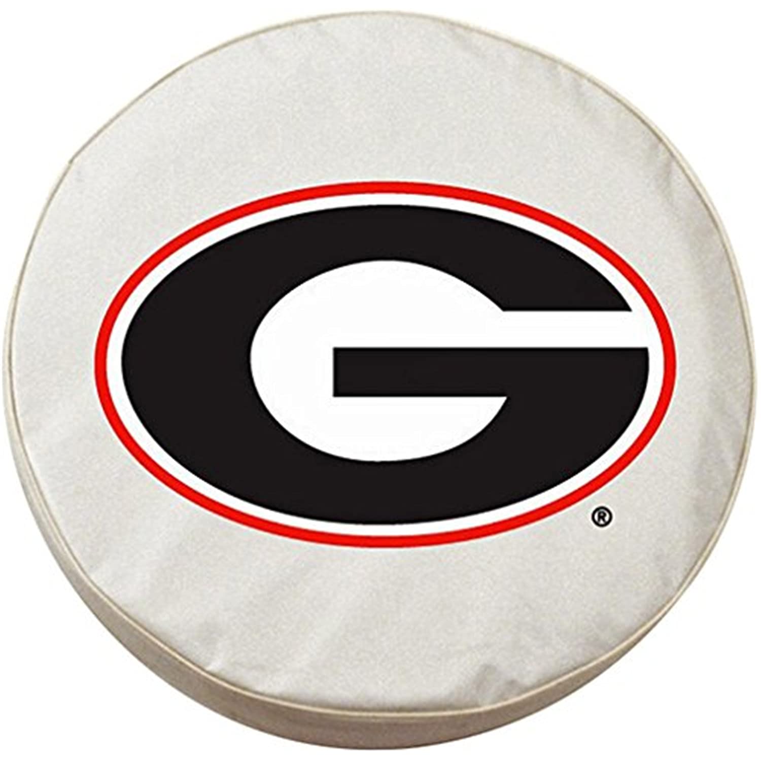 Georgia G Tire Cover - White, 33 x 12.5 Inches | Heavy Duty Waterproof Truck Wheel Protector | Perfect for RV, Jeep, SUV & Off-Road Vehicles
