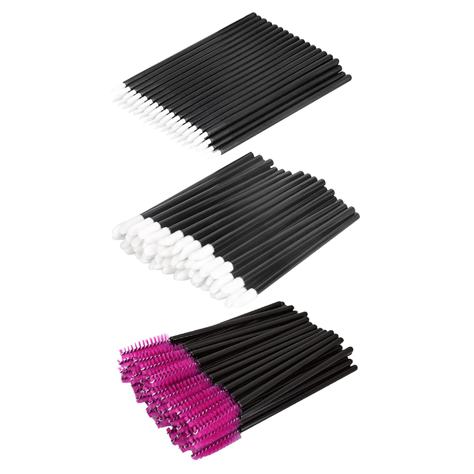 Disposable Makeup Brushes Set - Mascara Eyeliner Lip Brush Bulk for Professional Makeup Application
