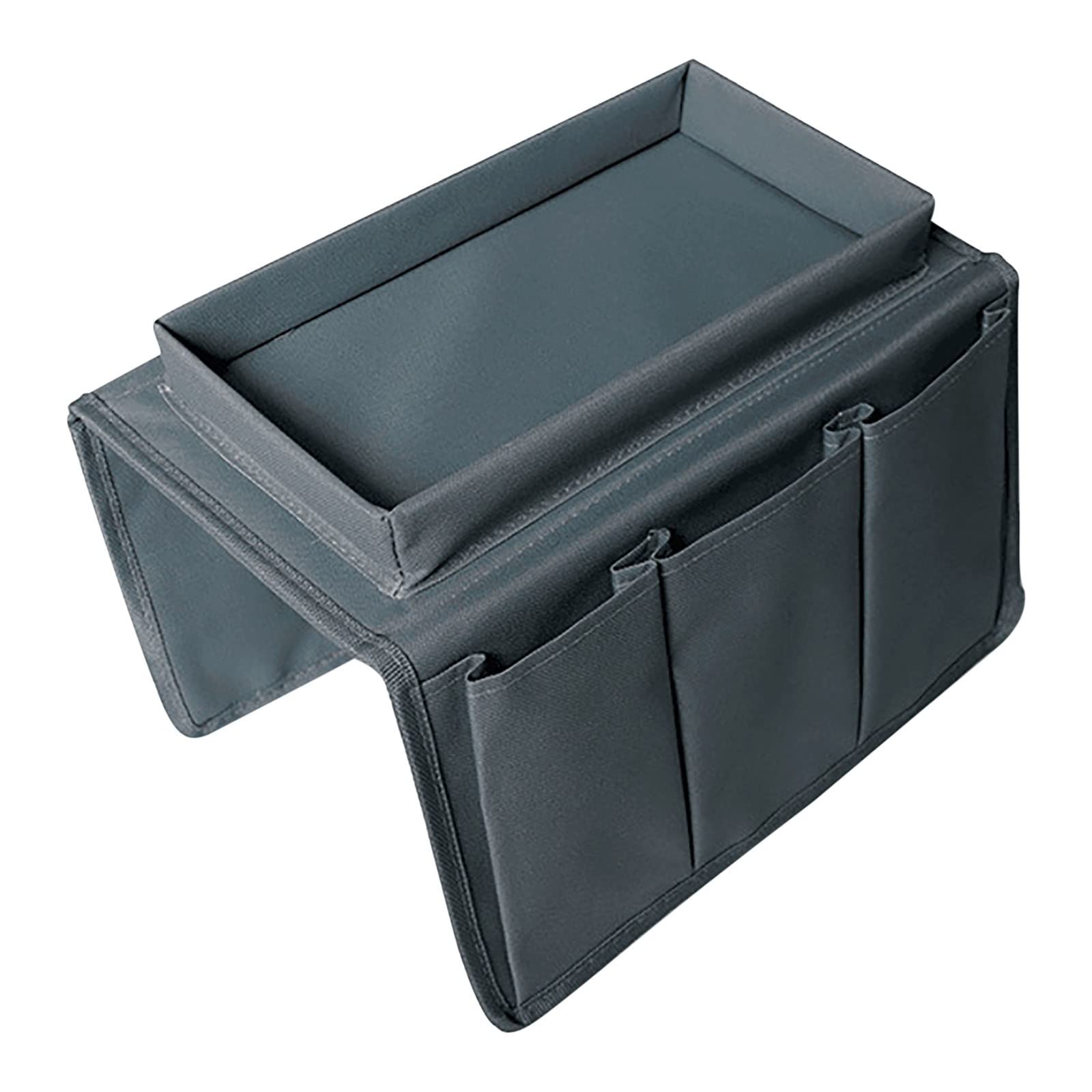Multipurpose Sofa Armrest Tray Organizer - Hanging Storage Bag for Remote, Books & Essentials | Durable Oxford Cloth Design | Perfect for Living Room, Bedroom & Office Use