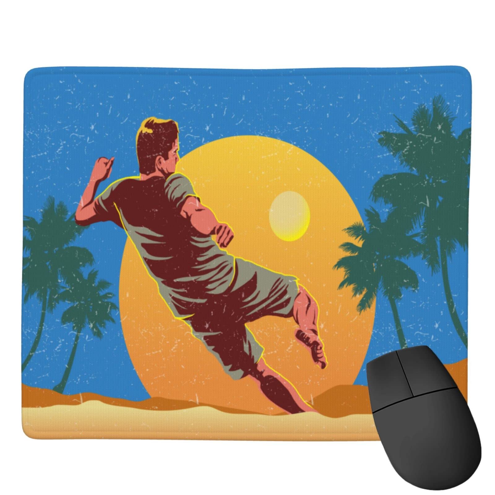 SIYTUAU Cool Soccer Player Mouse Pad - Waterproof, Non-Slip Rubber Gaming Mousepad (7x9 inches) for Laptop, Office & PC - Perfect for Gamers, Soccer Fans & Workstations