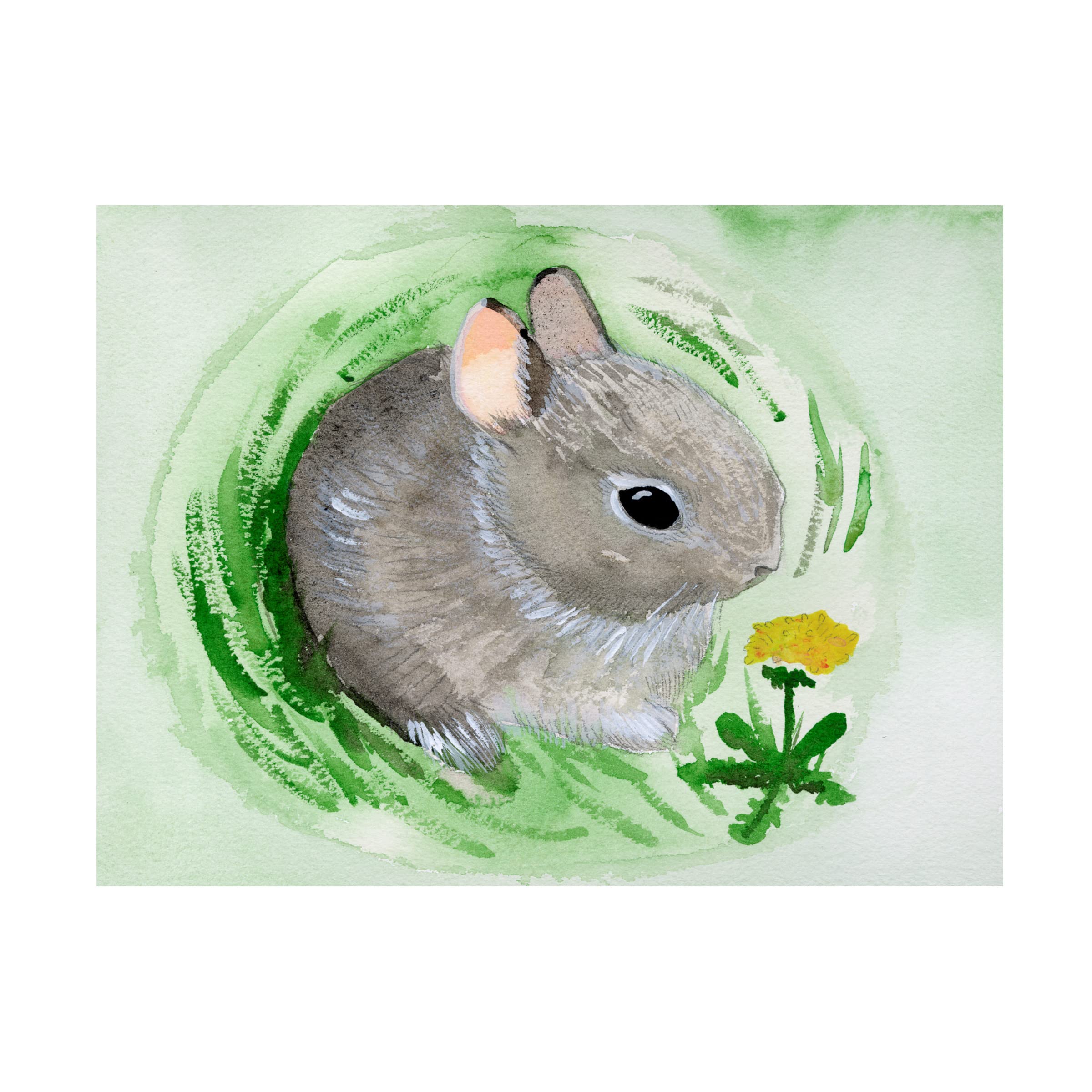 Trademark Fine Art 'Baby Spring Animals VI' Canvas Wall Art by Alicia Ludwig - Perfect for Nursery, Kids Room & Spring Home Decor
