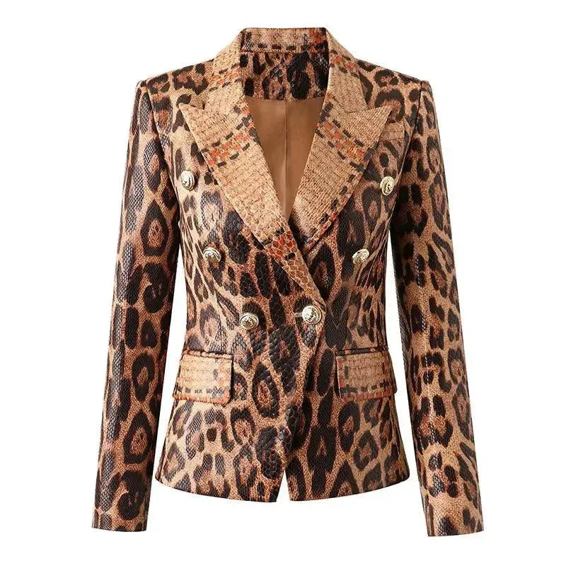 Slim Fit Printed Women's Blazer Jacket - Stylish Office Wear & Business Casual Outfit for Work, Meetings & Special Events