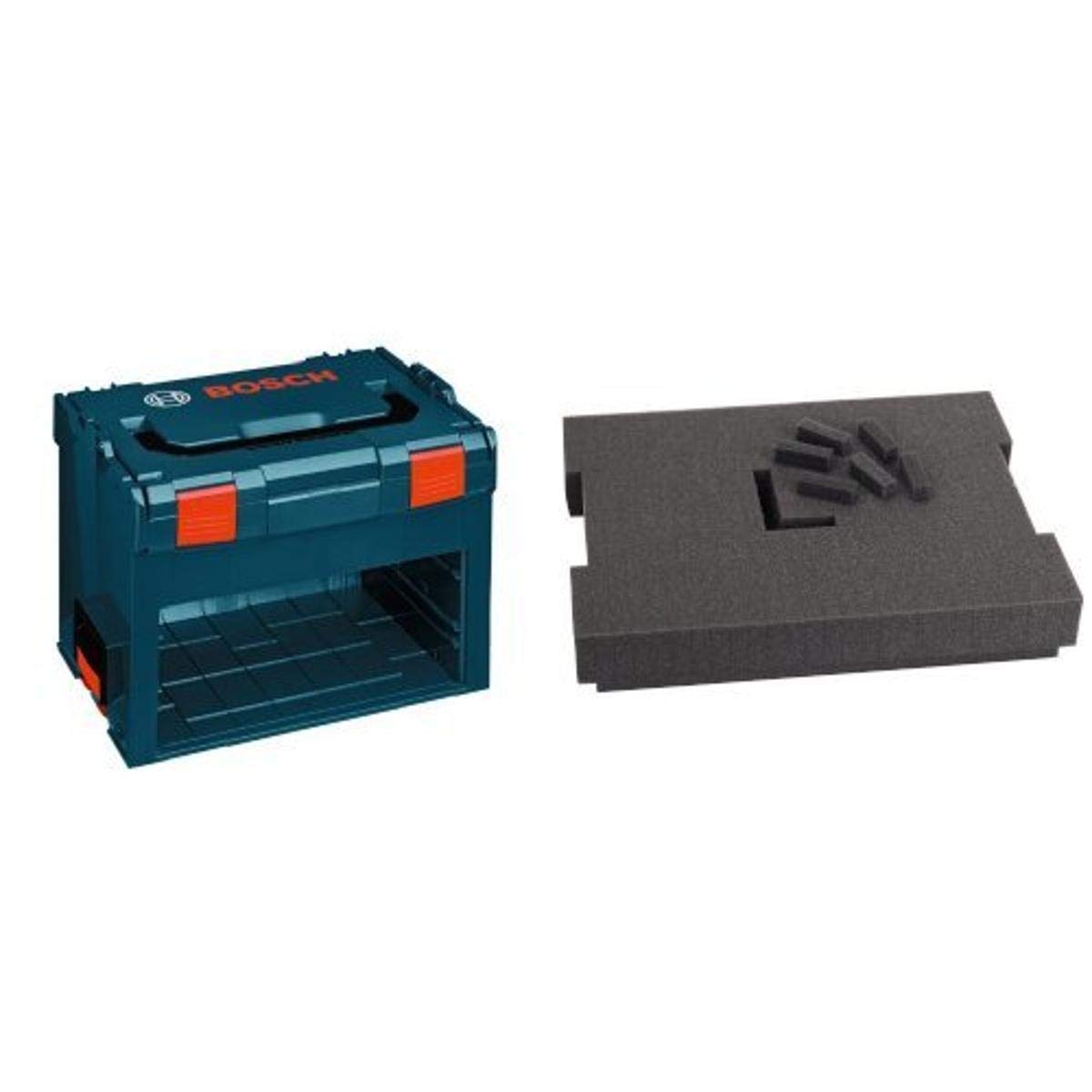 Bosch L-BOXX-3DB1 Tool Storage Box with Custom Foam Insert - Organize Power Tools & Accessories for Workshop, Garage & Job Site