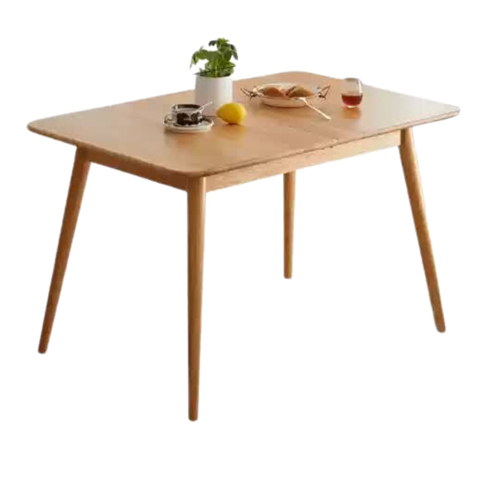 (47.2-63.0)x31.5x29.5 inch / (120-160)x80x75сm / Natural Wood Color /Table