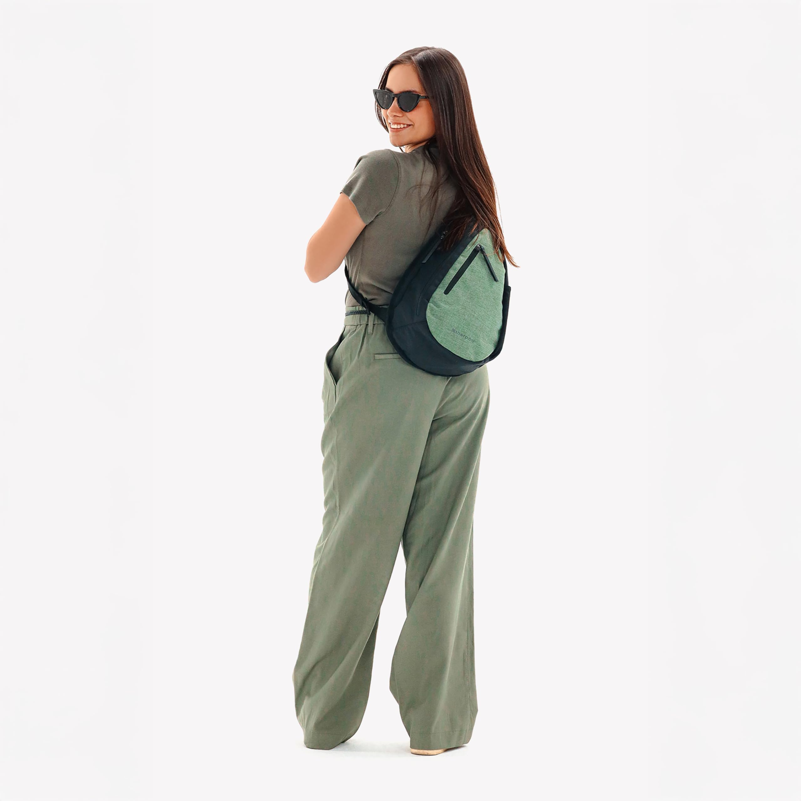 Sherpani Esprit Anti-Theft Sling Backpack for Women - Secure Crossbody Bag with RFID Protection, Lightweight Travel & Commuter Purse Fits 10-Inch Tablet - Perfect for Work, Gym, Hiking & Daily Use