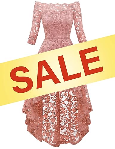 High Low & 3/4 Sleeve-blush