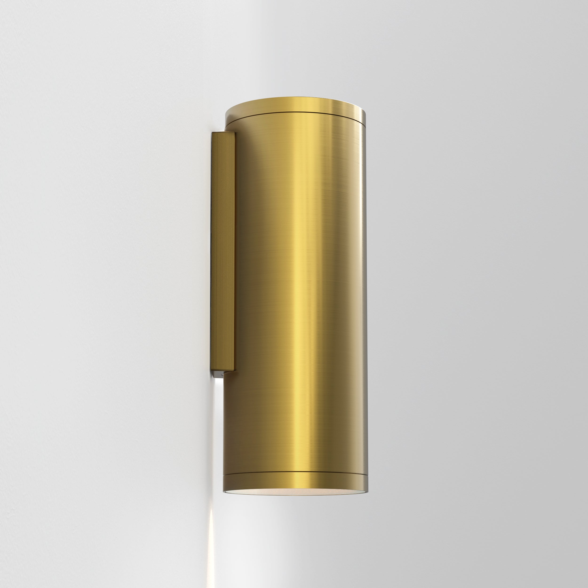 Ava 1/2Lt Coastal Wall Light - Brushed Stainless Steel/PVD Brushed Brass GU10 IP44 - Perfect for Beach House, Patio & Outdoor Lighting