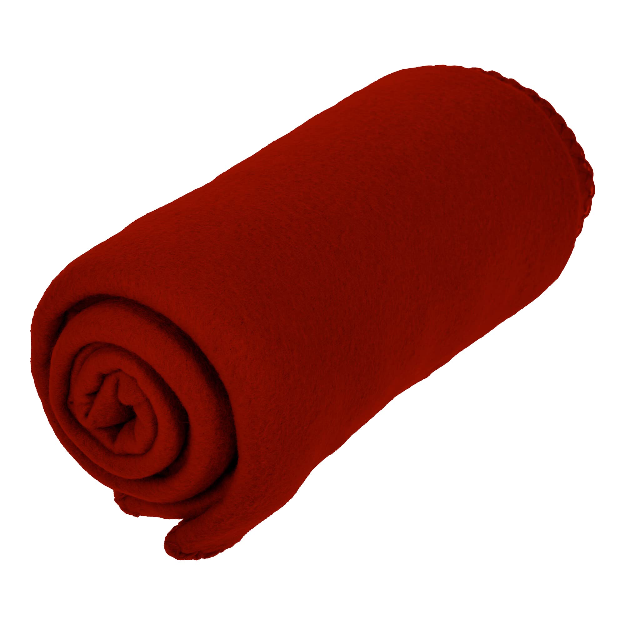 Prime Pacific Trading MW1052 50x60 Inch Soft Fleece Blanket - Red, Cozy & Warm Throw for Couch, Bed, Sofa - Perfect for Home, Office & Travel