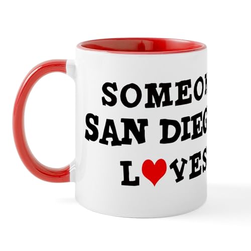 White/Red Inside - Someone In San Diego Mug