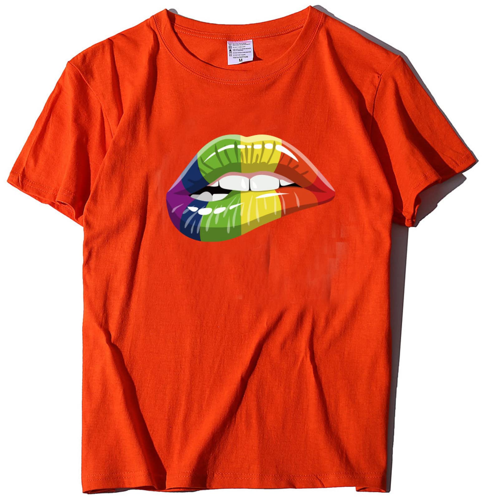 Rainbow LGBTQ+ Pride T-Shirt for Men & Women - Gay Lesbian Couples Matching Shirts with Flag Design - Perfect for Pride Parades, Festivals & LGBTQ+ Events