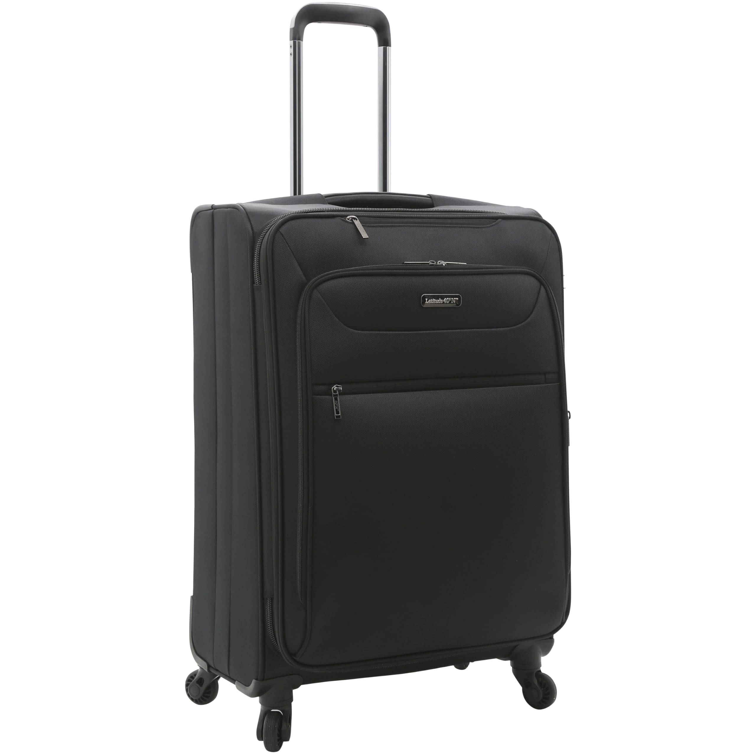 Travelers Club Explorer Expandable 28-Inch Check-In Luggage - Black Suitcase for Air Travel, Business Trips & Vacation Packing