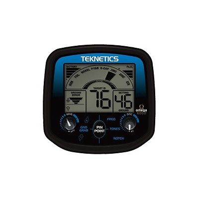 Teknetics Omega 8500 Metal Detector with Waterproof 10” & 11