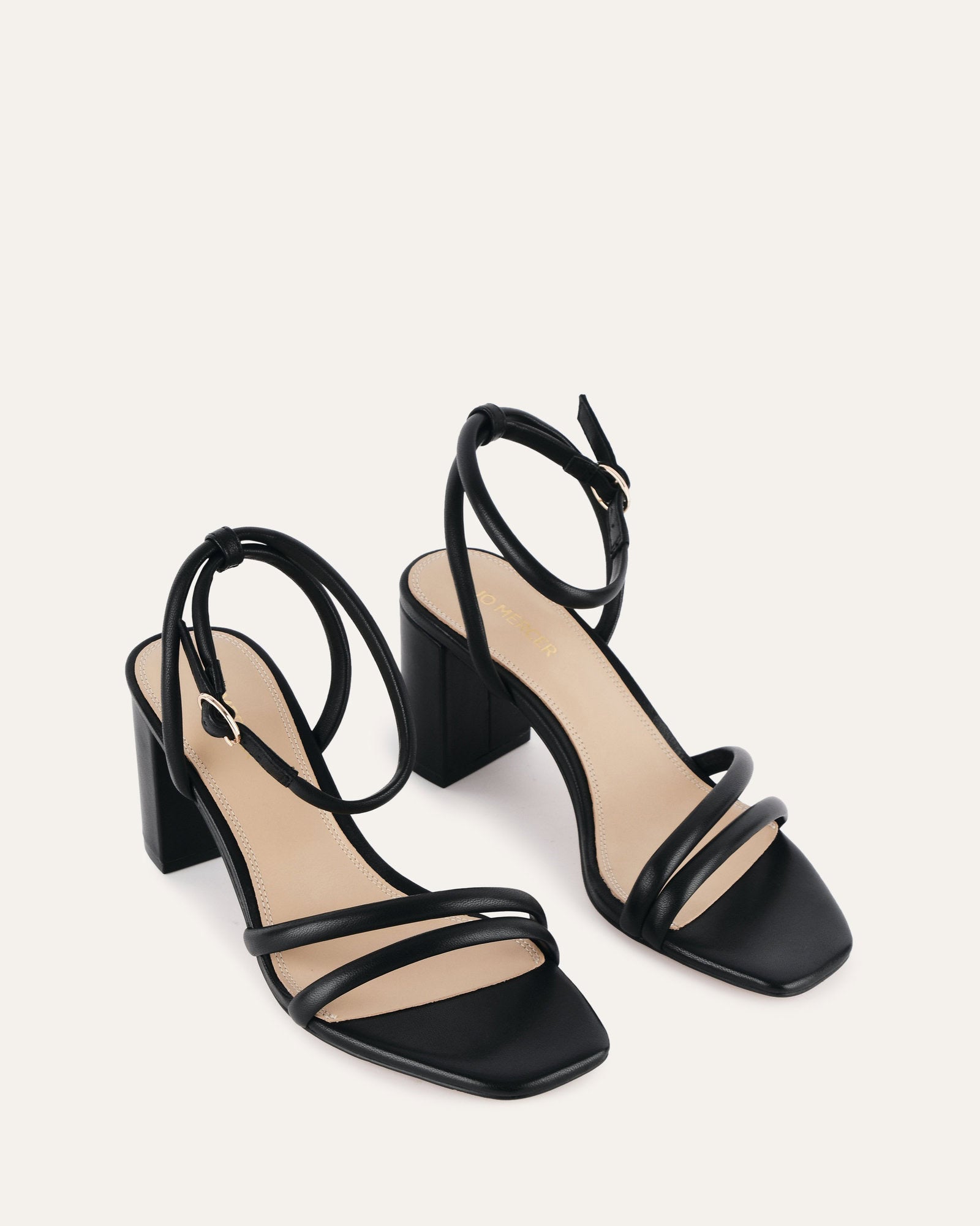 Nino Black Leather High Heel Sandals for Women - Comfortable Dressy Summer Shoes for Weddings, Parties & Date Nights