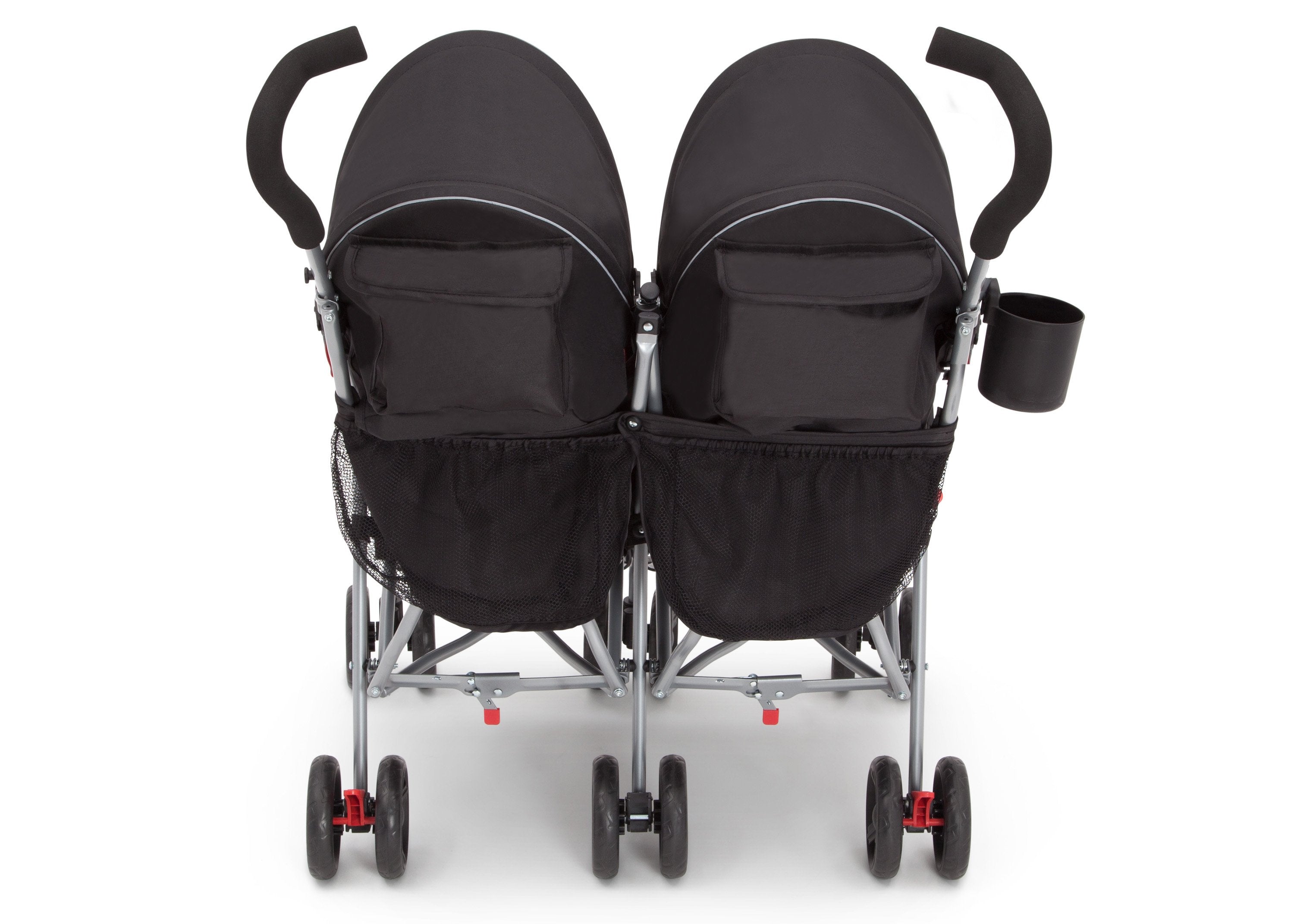 LX Plus Side by Side Double Stroller for Twins - Lightweight Compact Foldable Baby Stroller with Adjustable Canopy & Storage Basket - Perfect for Shopping, Travel, and Outdoor Walks