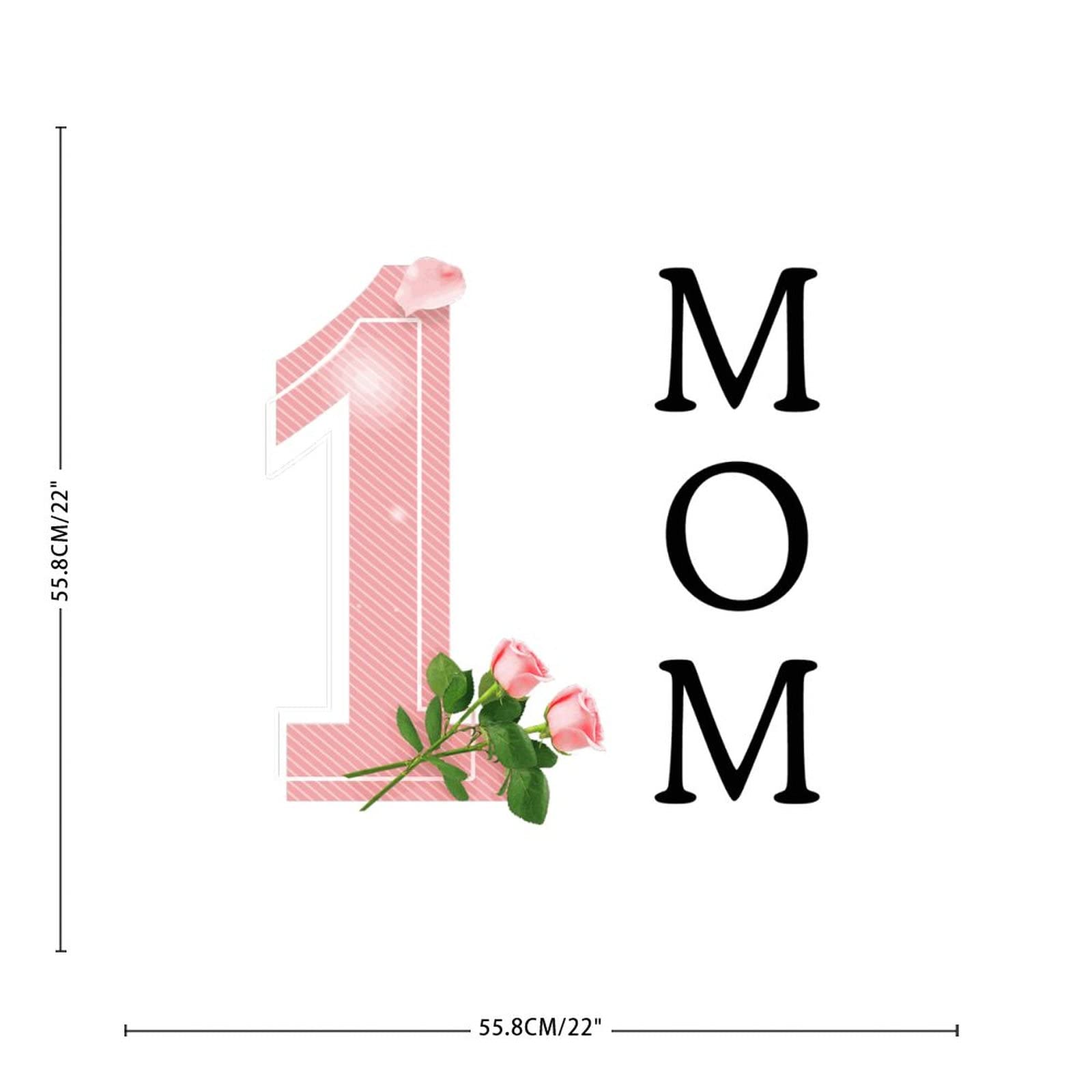 Elegant Happy Mother's Day Acrylic Wall Stickers - Inspirational Mom Quotes & Letter Decals for Home Decor, Kitchen, Baking Room & Nursery Wall Art