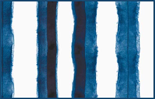 50-Pack Blue Shibori Tie-Dye Disposable Paper Placemats - Waterproof Table Mats for Parties, Picnics & Restaurants - Decorative Table Linens for Dining & Events