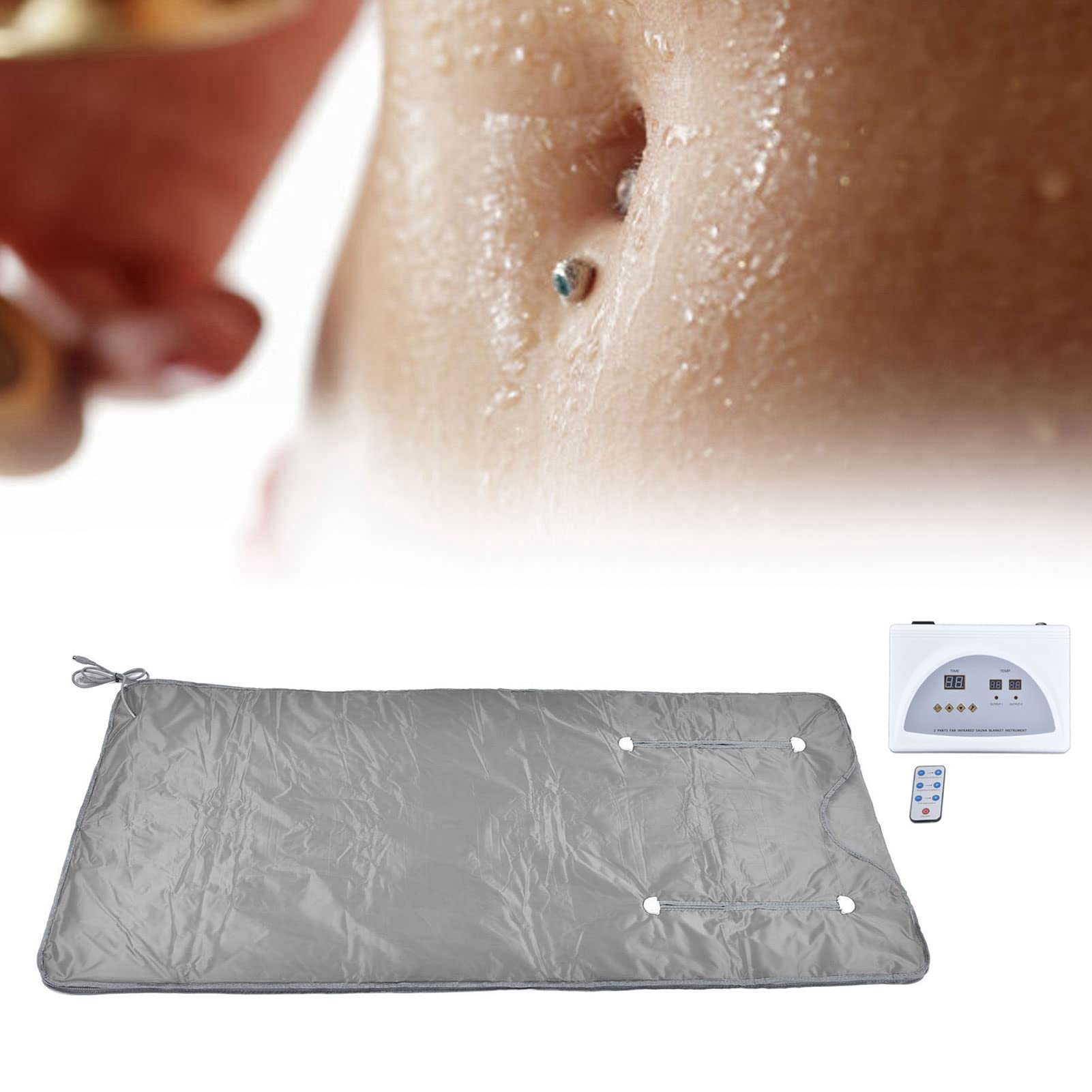 Best Infrared Sauna Blanket 650W with Remote Control - Double-Sided Heating Electric Spa Blanket for Home & Beauty Salon - Body Wrap, Detox, Weight Loss & Relaxation - Perfect for Cold Weather, Post-Workout Recovery & Stress Relief