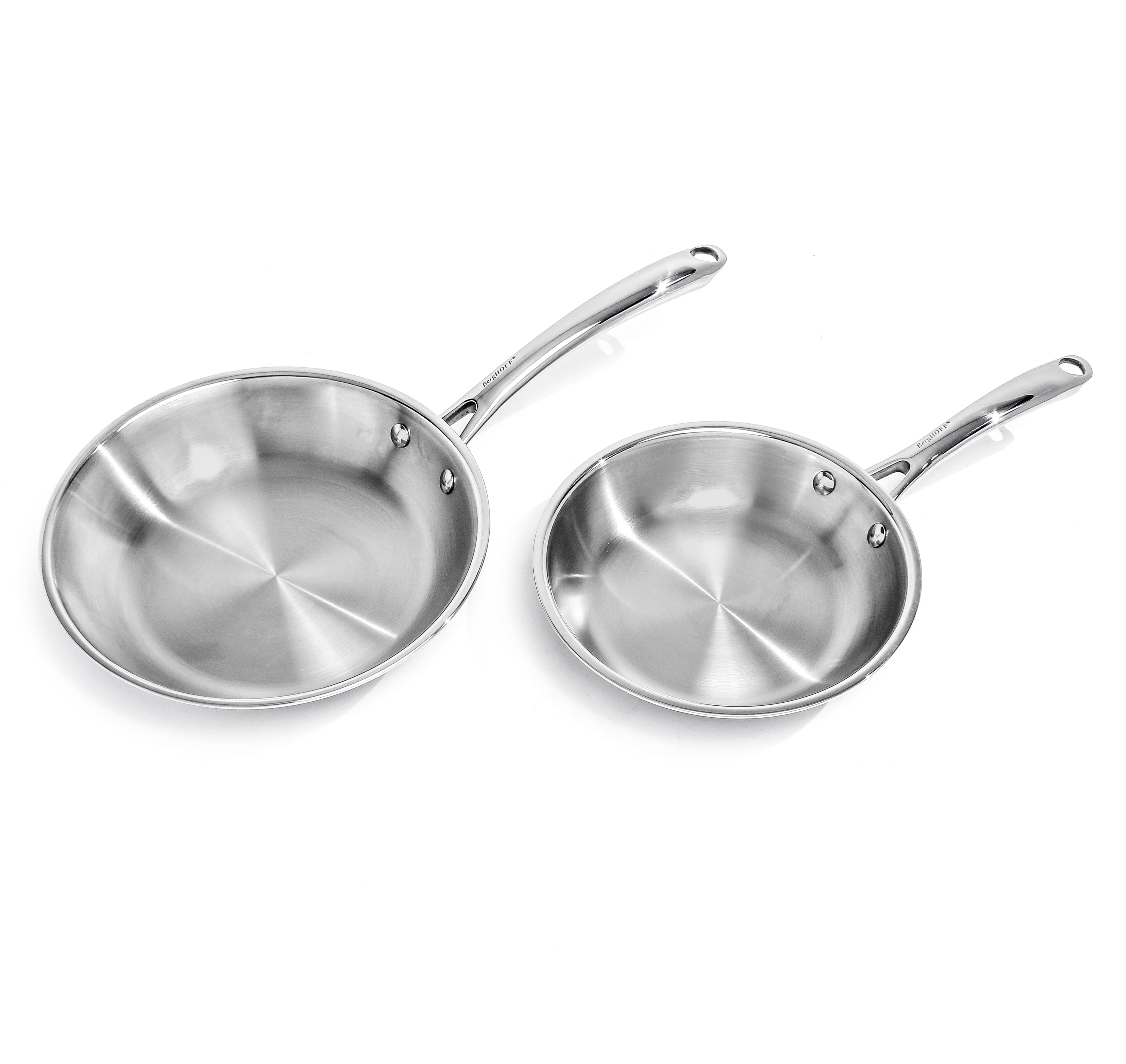 BergHOFF Professional 13-Piece Tri-Ply 18/10 Stainless Steel Cookware Set with Stainless Steel Lids - Premium Kitchen Cookware for Home Chefs & Professional Cooking
