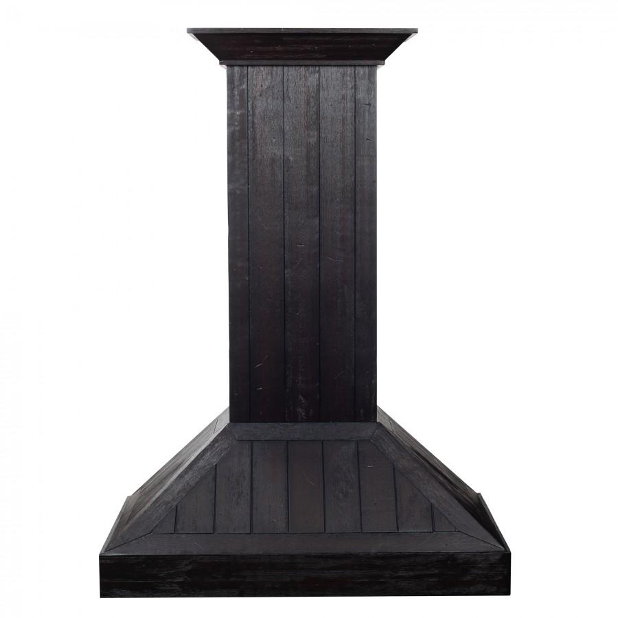 ZLINE Rustic Dark Wooden Wall Mount Range Hood - KPDD Model - Perfect for Farmhouse & Modern Kitchen Ventilation