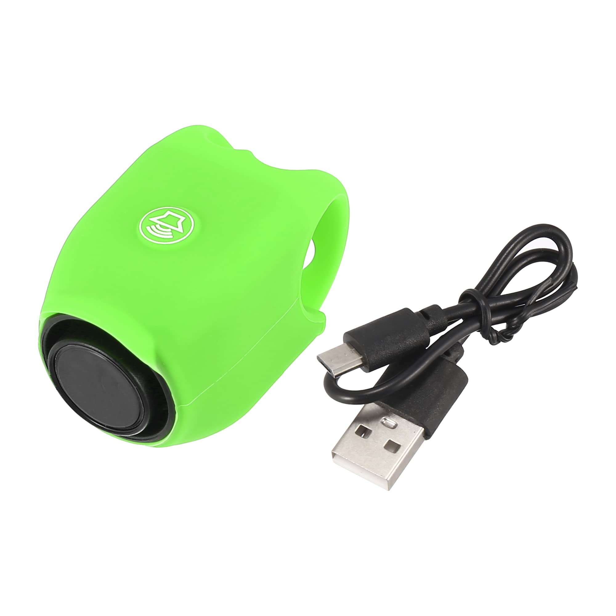 X AUTOHAUX Rechargeable Electric Bike Bell - Loud Bicycle Horn with Silicone Cover for Mountain & Road Bikes | Perfect for Urban Commuting & Outdoor Cycling Safety