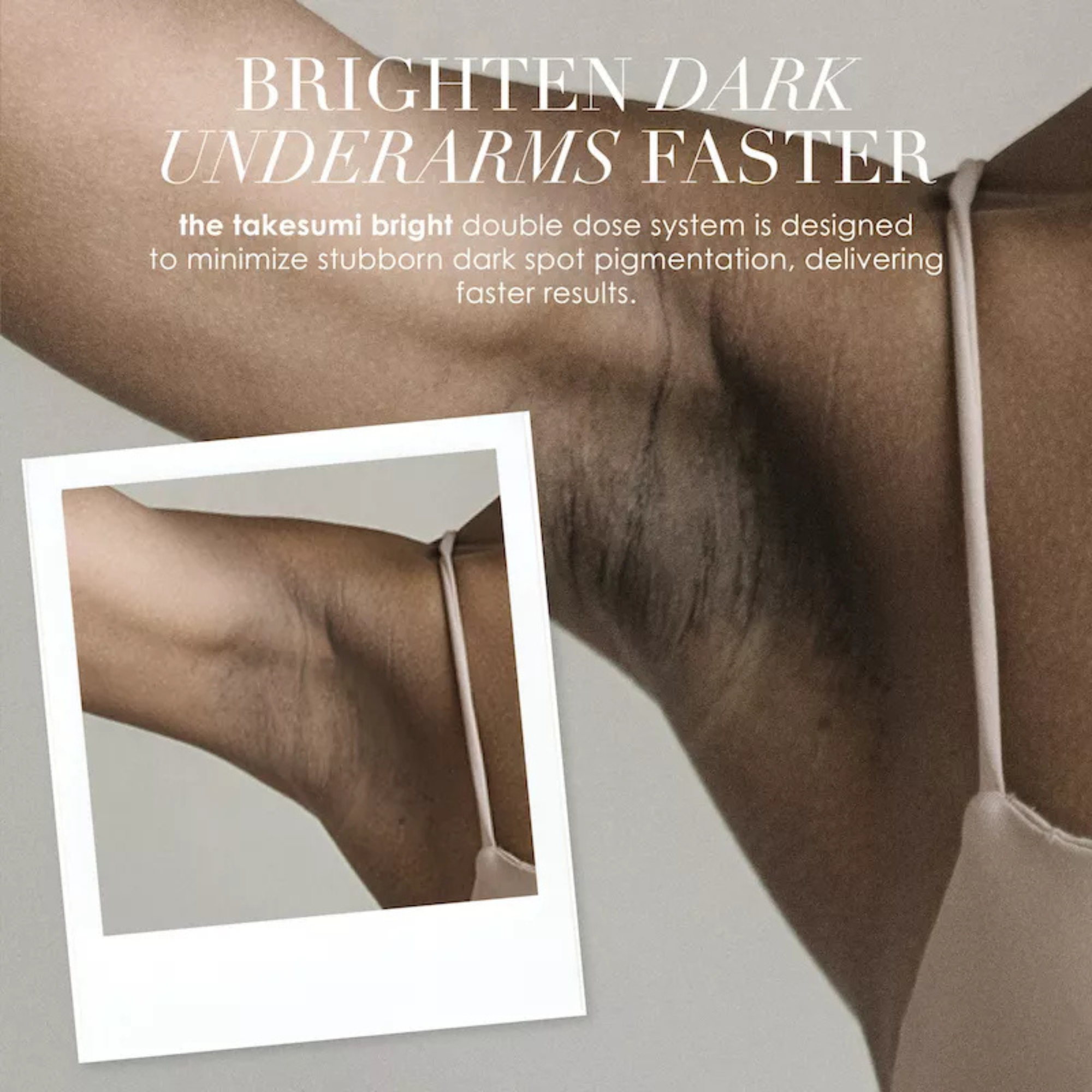 Takesumi Bright Underarm Dark Spot Pigmentation Treatment Starter Kit - Natural Lightening Solution for Armpits, Bikini Line & Sensitive Areas - Perfect for Post-Waxing & Summer Ready Skin