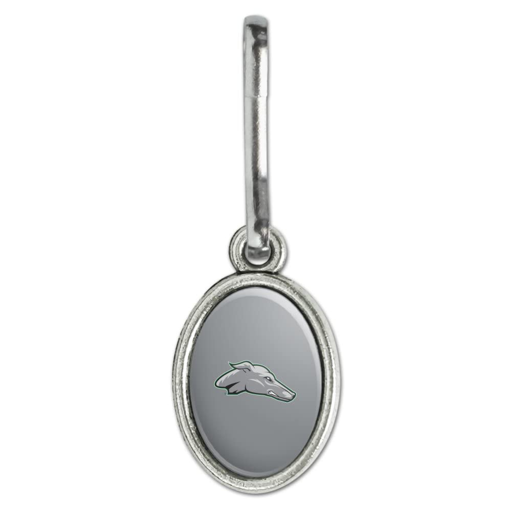 Vintage Eastern New Mexico University Logo Charm - Antique Oval Zipper Pull for Backpacks, Purses, Suitcases & Clothing Accessories | Perfect for Alumni Gifts, School Spirit & Fashion Accessorizing