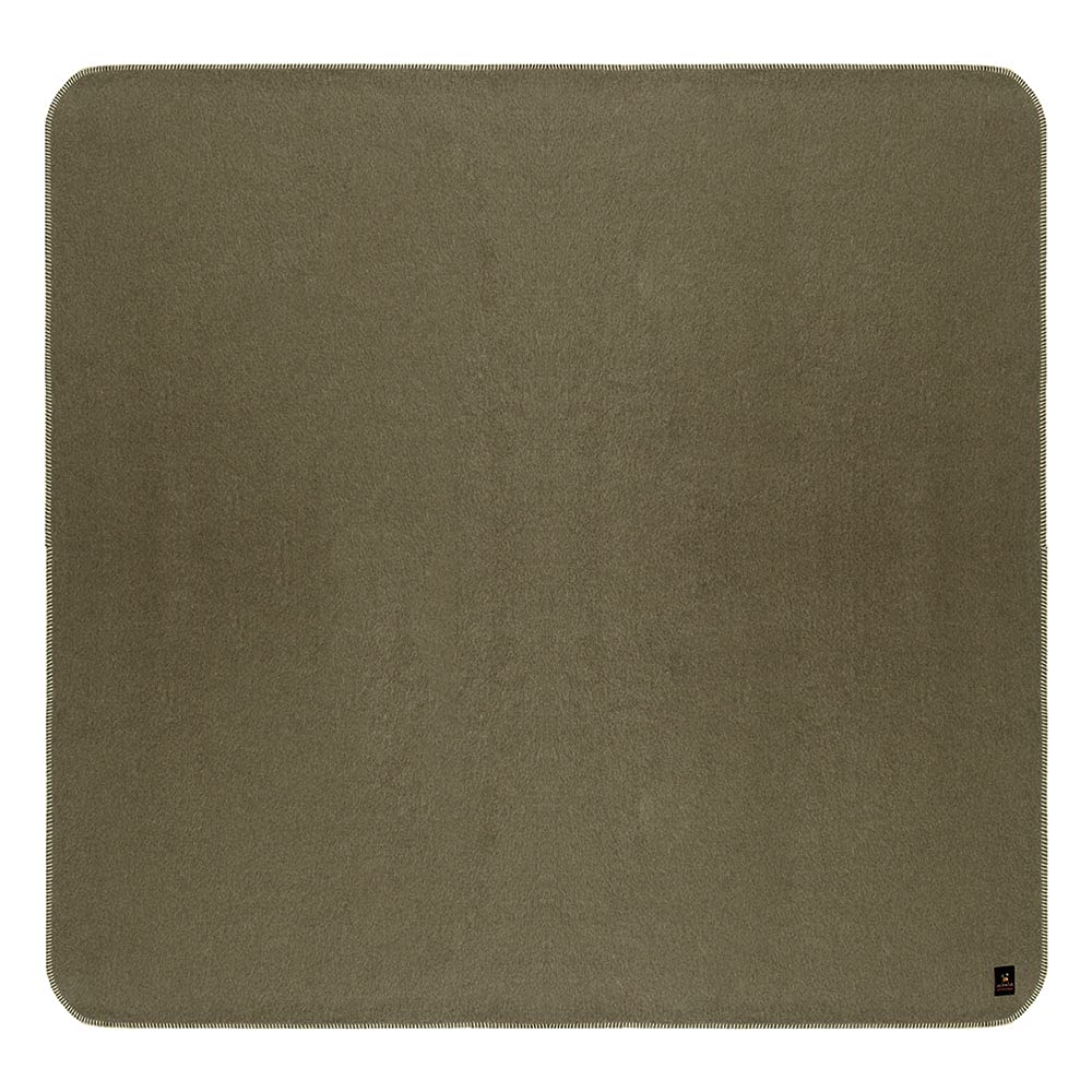 Premium Thick Alpaca Wool Blanket - Heavyweight Warm & Soft Peruvian Alpaca Throw - King Size (Olive Green/Soft Camel) - Perfect for Camping, Outdoor Adventures & Cozy Indoor Use