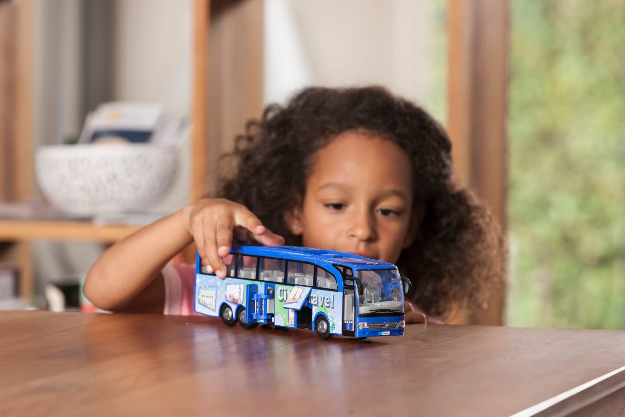 Dickie Toys Touring Bus - Large Yellow School Bus Toy for Kids with Lights & Sounds | Perfect for Pretend Play, Birthday Gifts & Early Learning Scenes