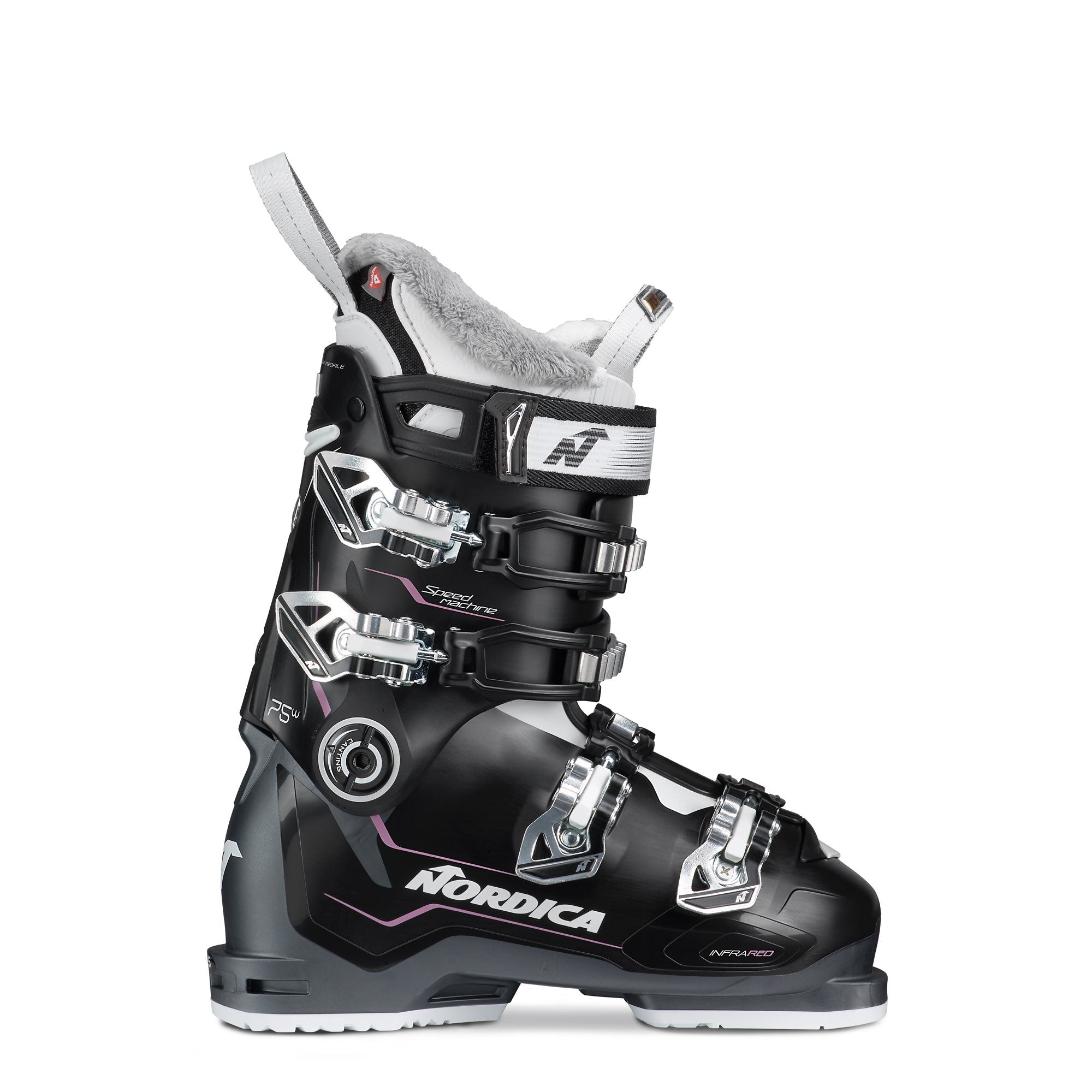 Nordica 2024 SPEEDMACHINE 75 W Ski Boots for Women - High-Performance Alpine Skiing & All-Mountain Comfort - Perfect for Downhill Racing & Freeride Adventures
