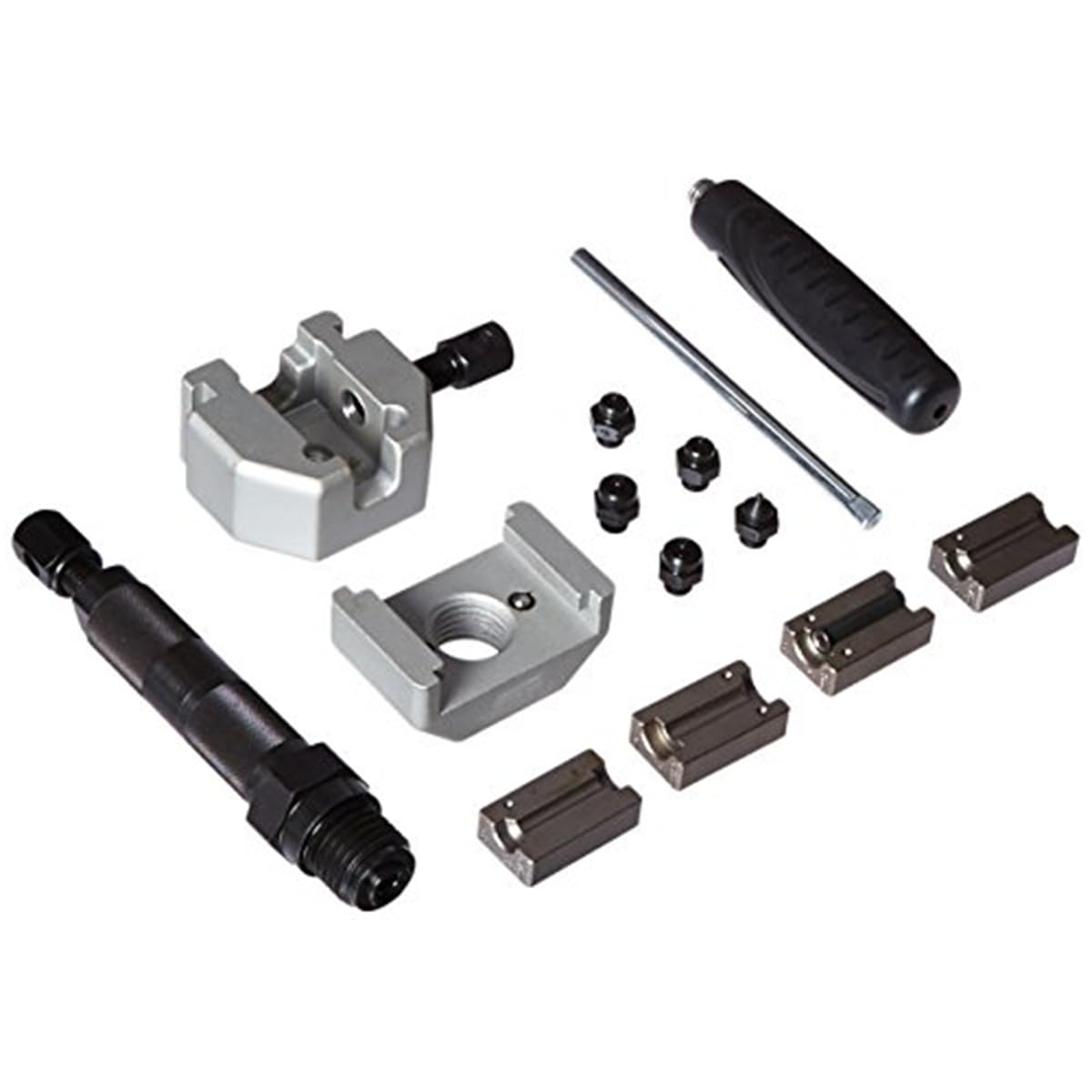 K Tool International 70082 Professional Hydraulic Brake Flaring Tool Kit - 45° Double/Single/Bubble Flares for Stainless Steel & Soft Metal Tubing - Ideal for Garages, Auto Repair Shops & DIY Mechanics - Perfect for Brake Line Repair, Custom Fabrication & Automotive Maintenance