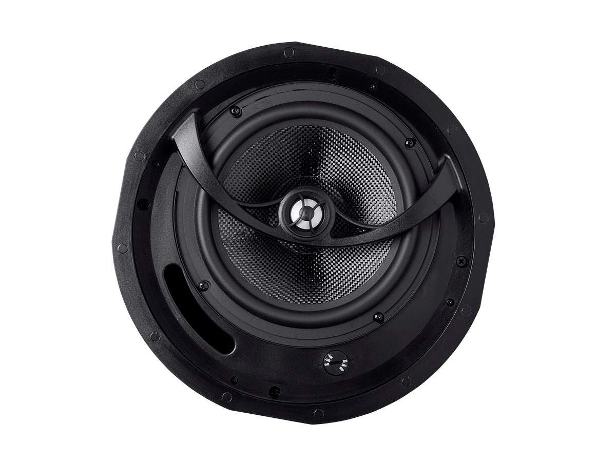 Monoprice Alpha 8 Inch Carbon Fiber 2-Way In-Ceiling Speakers (Pair) - High Fidelity Sound for Home Theater & Background Music - Perfect for Living Rooms, Bedrooms & Commercial Spaces - Model 113683