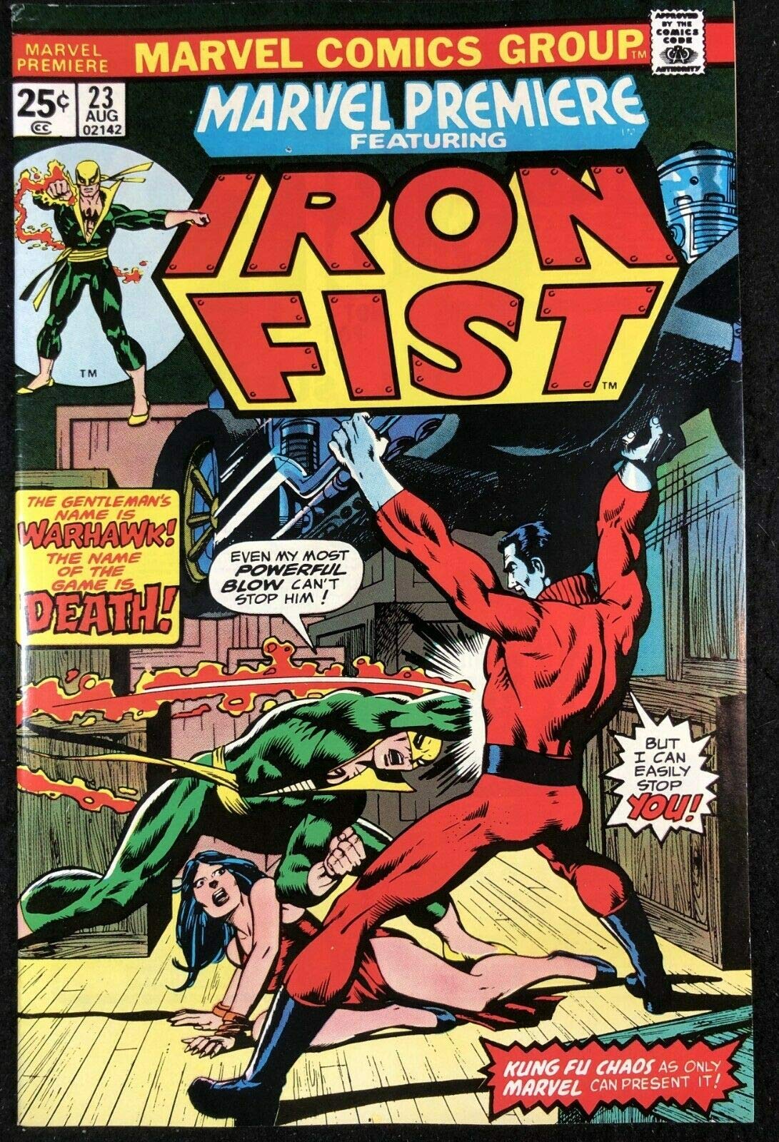 Marvel Premiere (1972) #23 VF- (7.5) Iron Fist Comic Book - Rare Collectible Edition for Marvel Fans & Comic Book Collectors | Perfect for Display, Gifts, and Investment