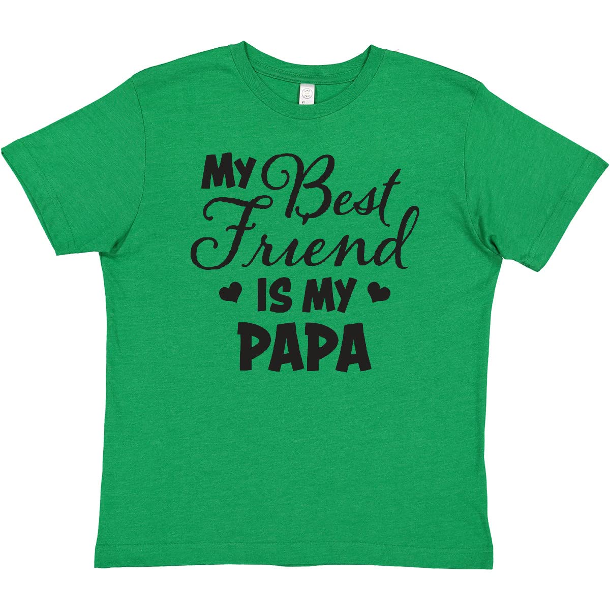 My Best Friend is My Papa with Hearts Youth T-Shirt - Perfect for Father's Day, Birthdays, and Family Outings